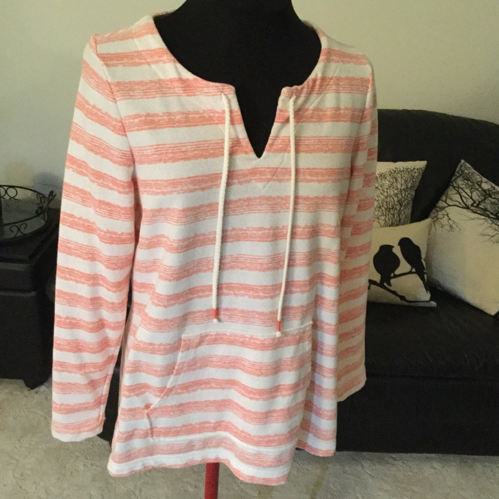 Sonoma Striped Tunic w/Front Pocket